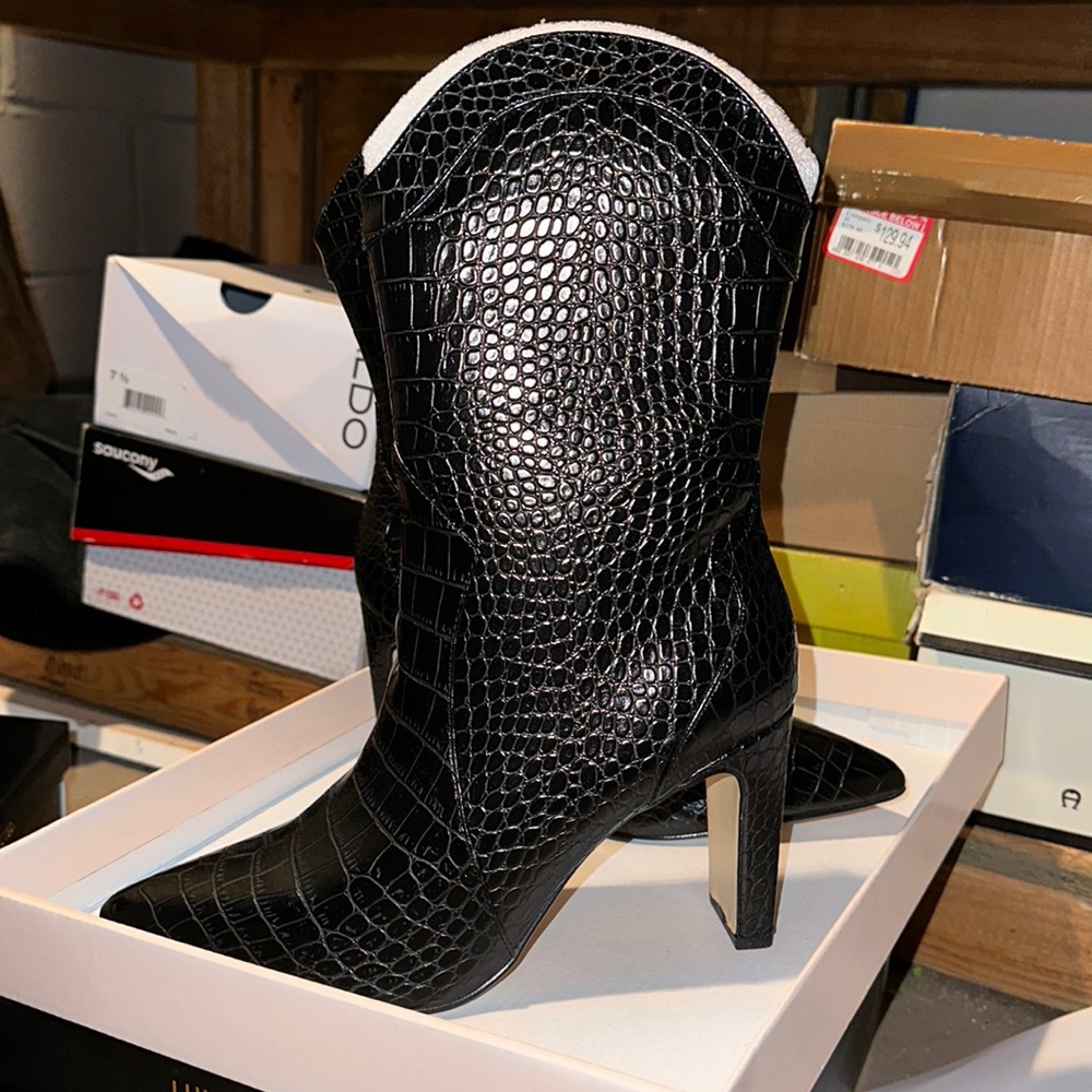 Chinese Laundy size 7.5 never worn! New! Black crocodile boot